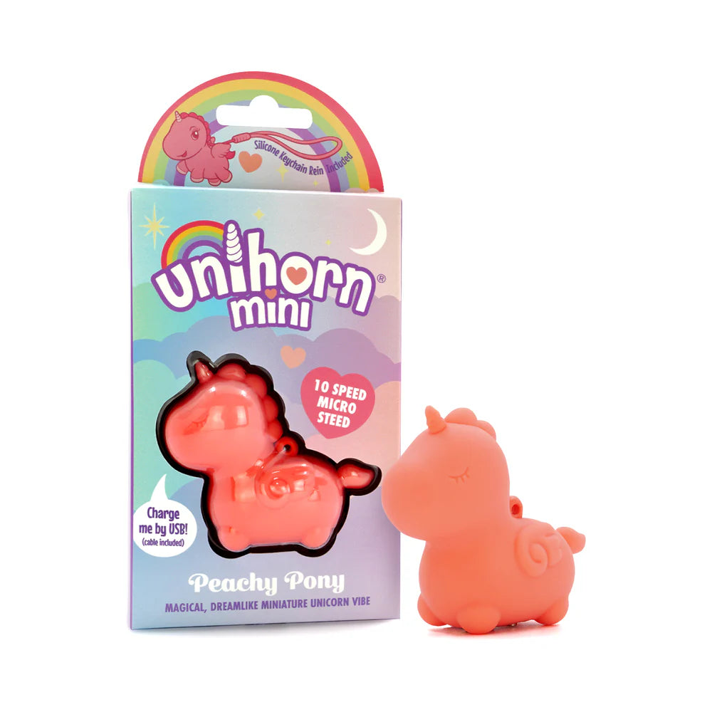 Unihorn Peachy Pony - Mini Rechargeable Unicorn Clit Vibrator  The  Pleasure Parlor