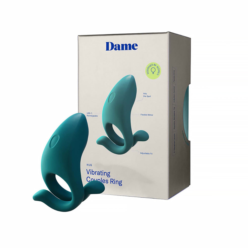 Dame Hug Vibrating Couples Cock Ring  The Pleasure Parlor