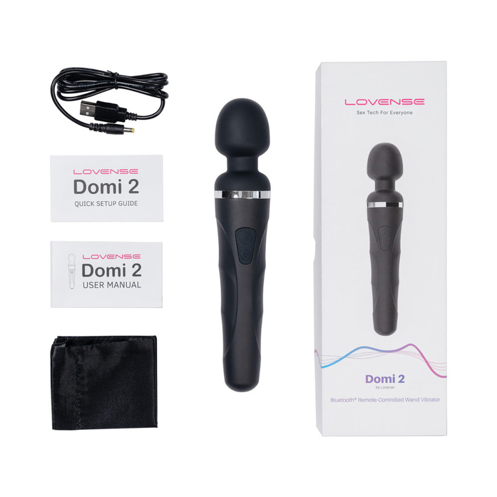Lovense Domi 2 Silicone Vibrating Wand Massager The Pleasure Parlor Lovense Domi 2 Silicone Vibrating Wand Massager The Pleasure Parlor