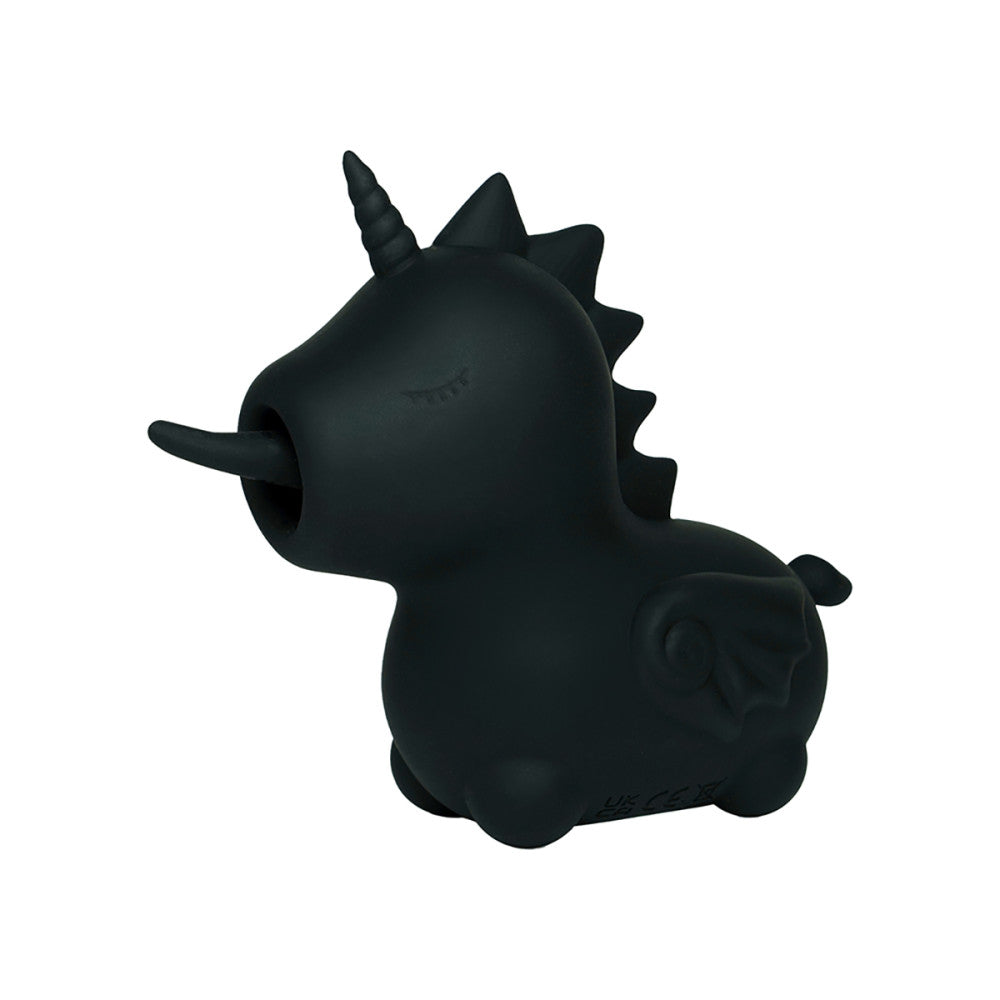 Unihorn Wild Spirit - Black Unicorn Tongue Licking Clitoral Vibrator The Pleasure Parlor Unihorn Wild Spirit - Black Unicorn Tongue Licking Clitoral Vibrator The Pleasure Parlor