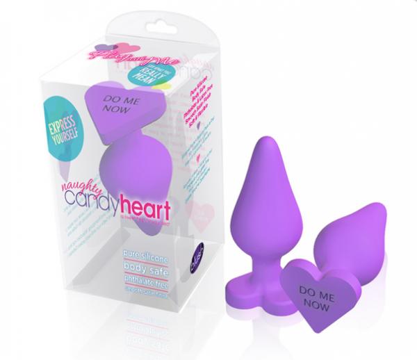 Candy Conversation Heart Silicone Butt Plug (Multiple Colors)  The  Pleasure Parlor
