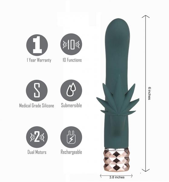 Kusha Crystal Gems USB-Rechargeable Rabbit Vibrator The Pleasure Parlor Kusha Crystal Gems USB-Rechargeable Rabbit Vibrator The Pleasure Parlor