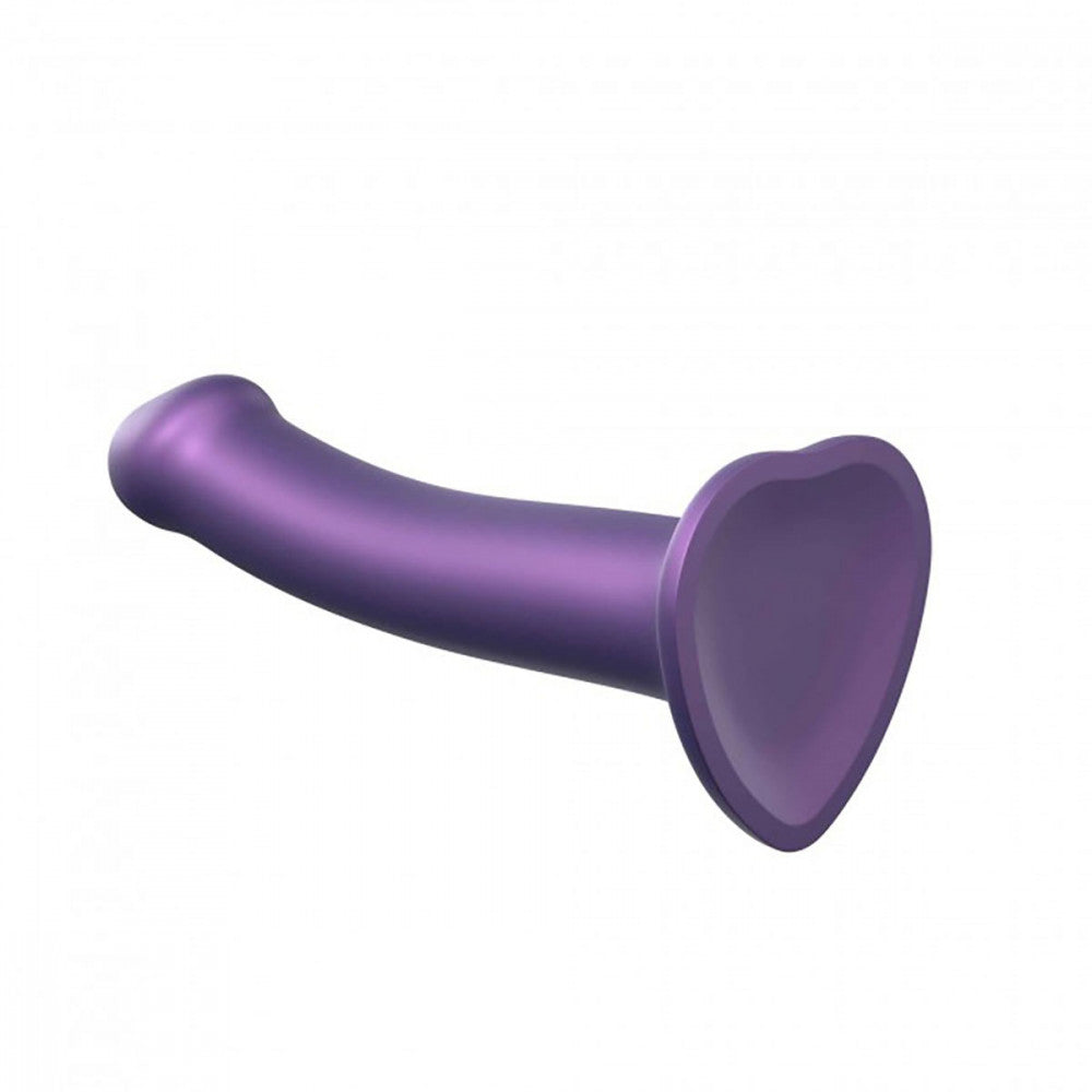 Strap-On-Me Purple Metallic Dual-Density Silicone Dildo – The Pleasure  Parlor