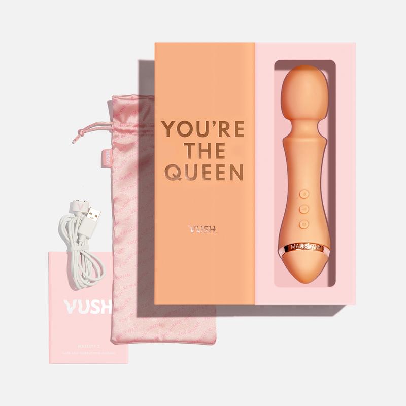 Vush Majesty 2 Wand Vibrator The Pleasure Parlor Vush Majesty 2 Wand Vibrator The Pleasure Parlor
