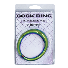 Ple'sur 2" Stainless Steel Rainbow Bumper Cock Rings - Set of 2