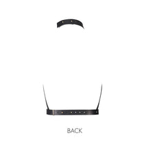 Bijoux Indiscrets Maze H Black Strappy Chest Harness