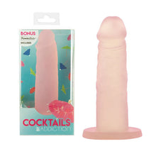 Cocktails by Addiction Silicone Suction Cup Dildo - Peach Bellini