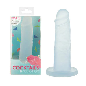 Cocktails by Addiction Silicone Suction Cup Dildo - Blue Lagoon