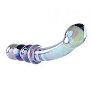 Lustrous Galaxy Iridescent Dual-Ended Glass G-Spot Wand