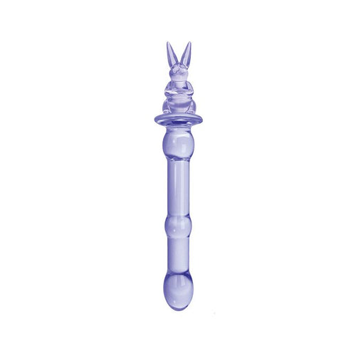 Glass Menagerie Bunny Glass Dildo - Purple