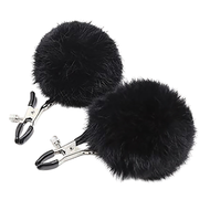 Sexy AF Black Puff Alligator-Style Nipple Clamps