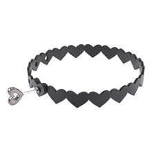 Sportsheets S&M Faux Leather Heart Choker-Style Collar