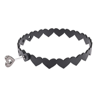 Sportsheets S&M Faux Leather Heart Choker-Style Collar