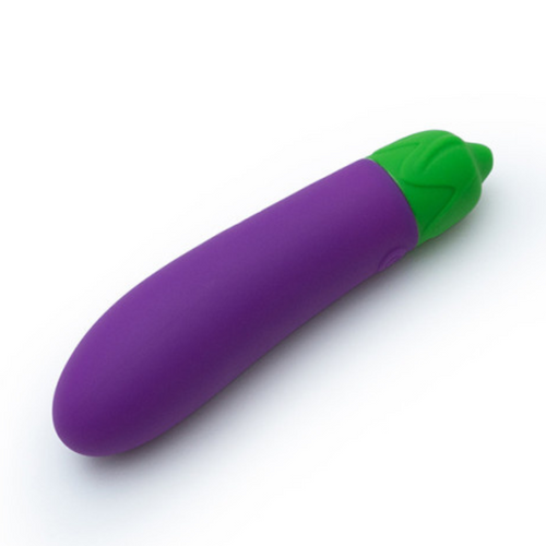 Emojibator Eggplant Rechargeable Silicone Vibrator