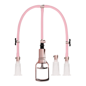 Pumped Rose Gold Clit & Nipple Pump Set - Size Medium