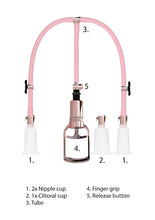 Pumped Rose Gold Clit & Nipple Pump Set - Size Large