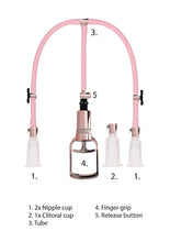 Pumped Rose Gold Clit & Nipple Pump Set - Size Medium