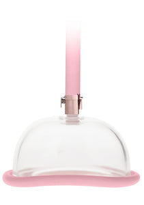 Pumped Rose Gold Pussy Pump with Manual-Release Hand Pump