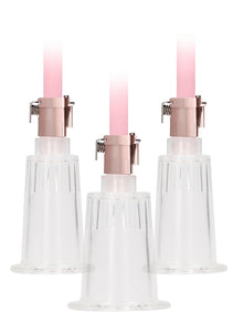 Pumped Rose Gold Clit & Nipple Pump Set - Size Large