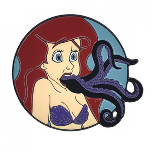 Geeky & Kinky Ariel's Mouth Stuffed with Tentacles Enamel Pin