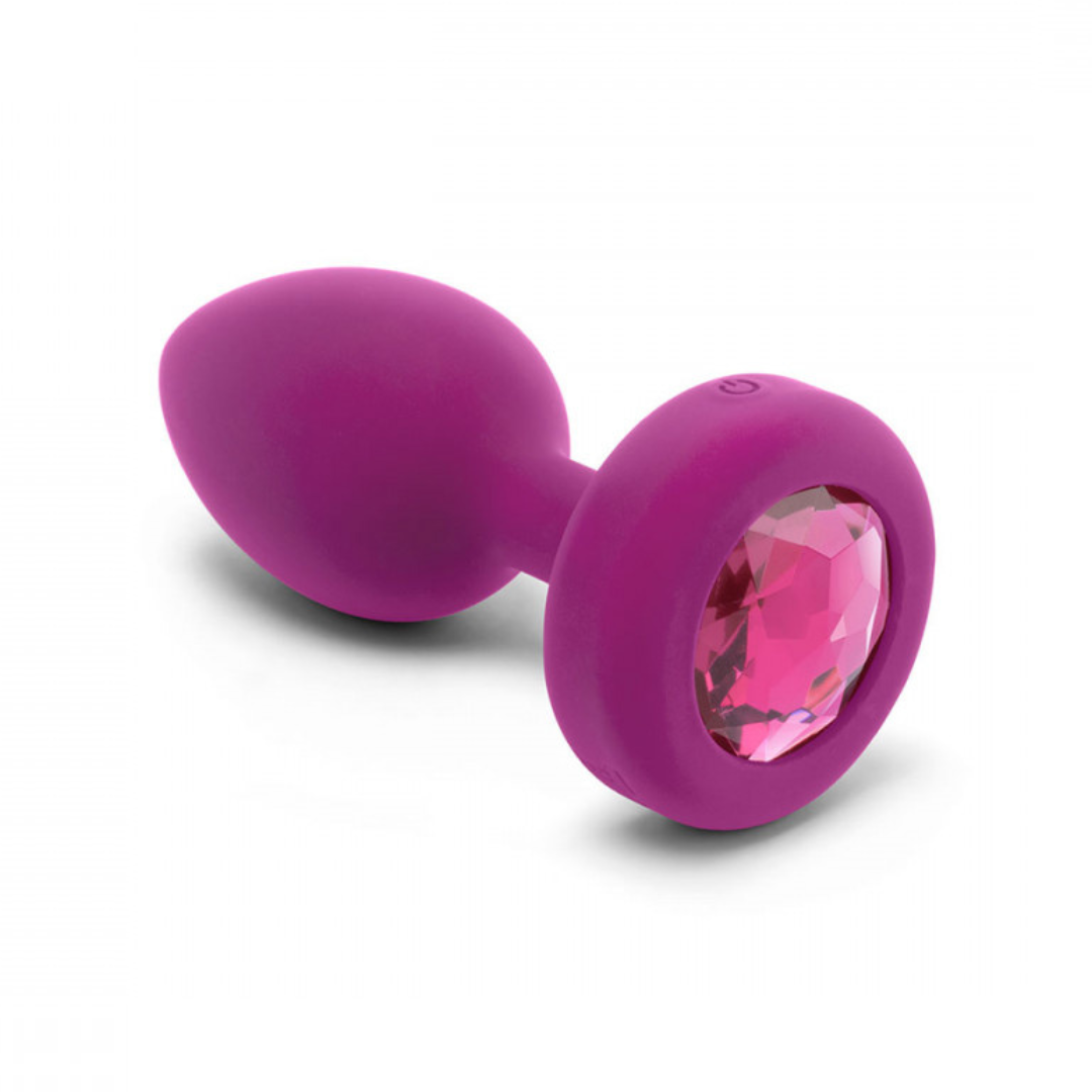 b-Vibe Vibrating Jewel Butt Plug - Small/Medium The Pleasure Parlor b-Vibe Vibrating Jewel Butt Plug - Small/Medium The Pleasure Parlor