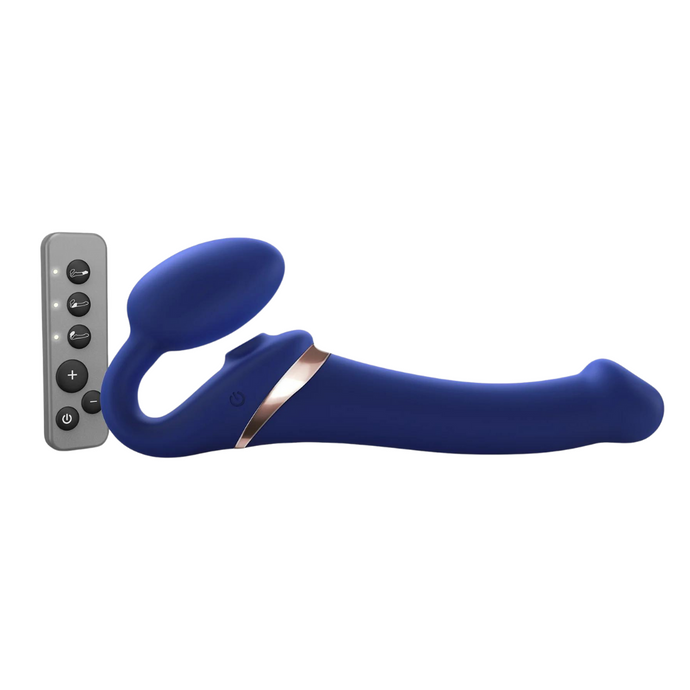 Strap On Me Small Bendable Vibrating Strapless Strap-On with Clit Suction