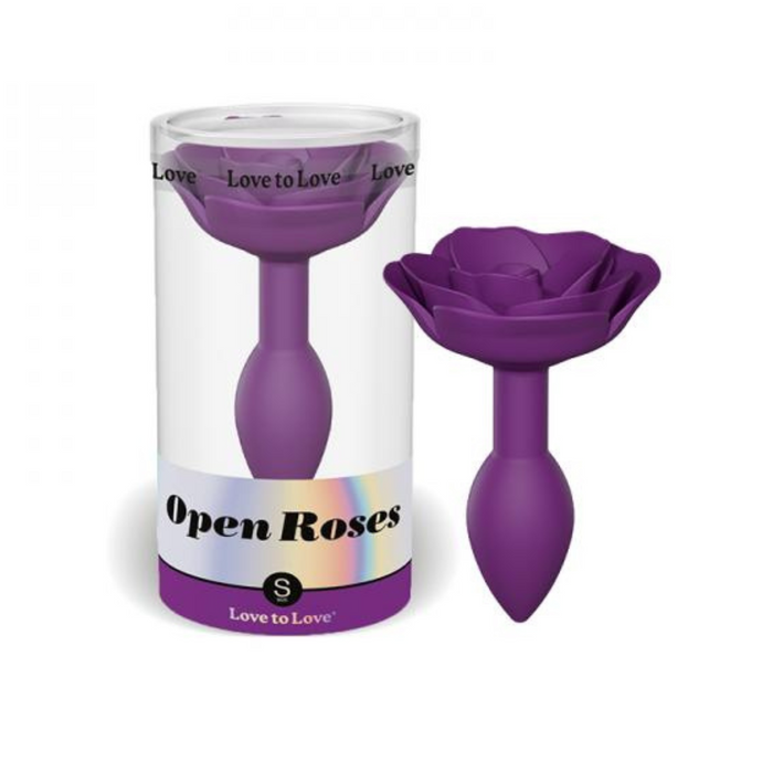 Love To Love Open Roses Anal Plug Purple Rain (Small)