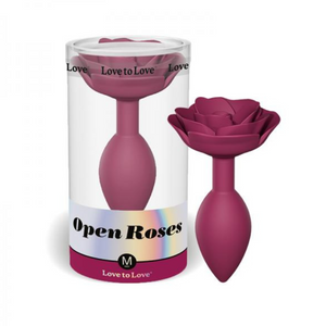 Love To Love Open Roses Anal Plug Plum Star (Medium)