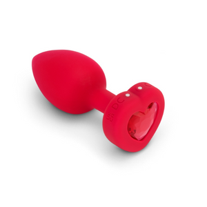 b-Vibe Vibrating Heart Remote-controlled Rechargeable Butt Plug - Medium/Large