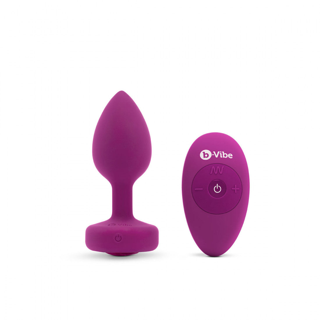b-Vibe Vibrating Jewel Butt Plug - Small/Medium The Pleasure Parlor b-Vibe Vibrating Jewel Butt Plug - Small/Medium The Pleasure Parlor
