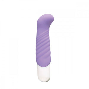 vedo inu g-spot ribbed shaft lavender purple vibrator with white base