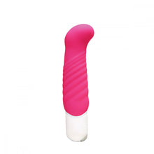 vedo inu g-spot ribbed shaft hot pink vibrator with white base