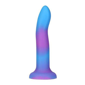 Rave Addiction Blue/Purple 8" Glow-In-The-Dark Suction Cup Dildo