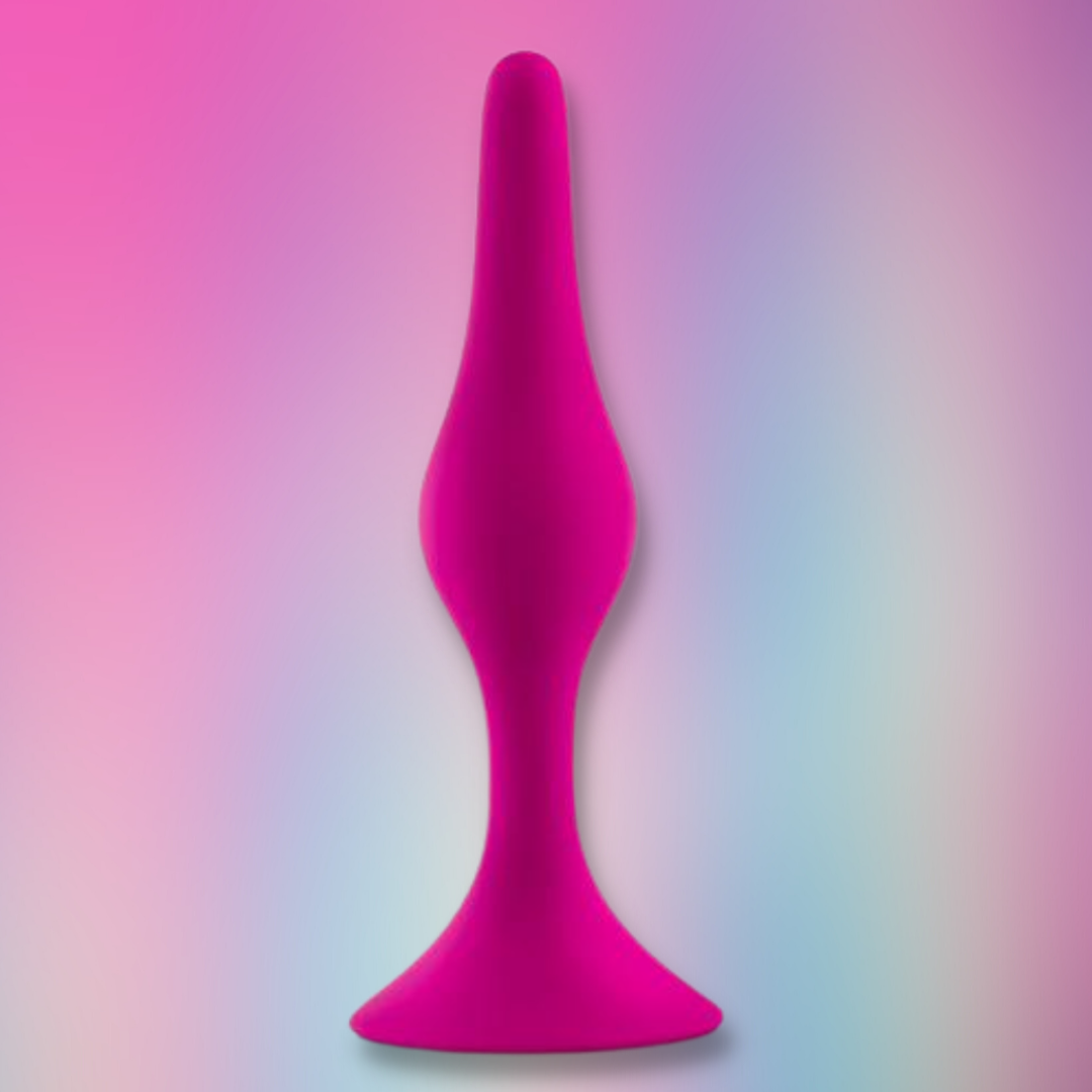 Slim Tapered Silicone Butt Plug The Pleasure Parlor Slim Tapered Silicone Butt Plug The Pleasure Parlor