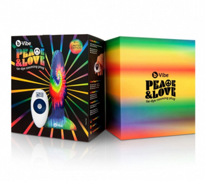 b-Vibe Peace & Love Tie Dye Rimming Plug Kit
