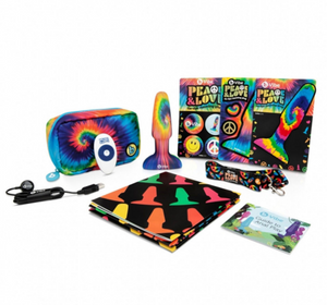 b-Vibe Peace & Love Tie Dye Rimming Plug Kit