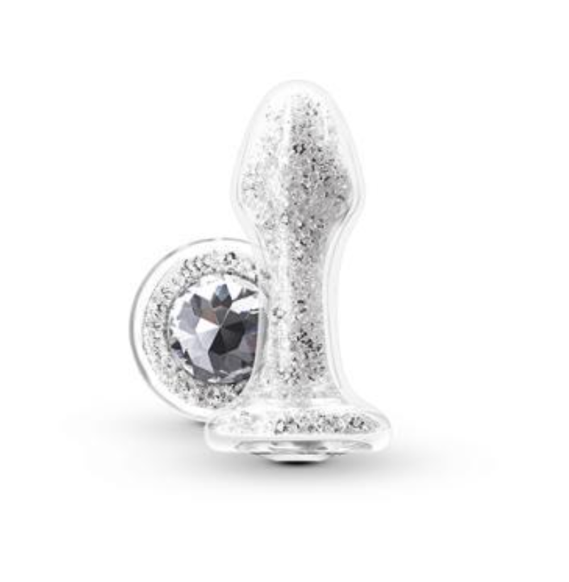Stardust Glam Glitter-Filled 3.7" Jeweled Anal Plug The Pleasure Parlor Stardust Glam Glitter-Filled 3.7" Jeweled Anal Plug The Pleasure Parlor