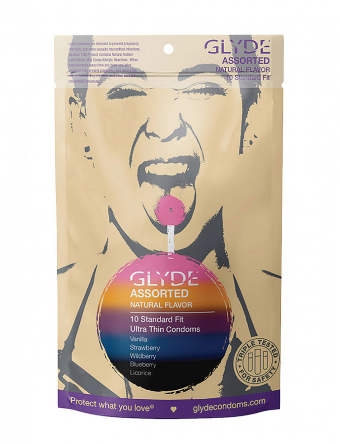 Glyde Organic Ultra Condoms (Assorted Flavors, 10 pack)