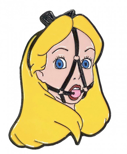 Geeky & Kinky Alice In Wonderland Ballgag Enamel Pin