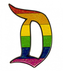 Rainbow Pride Disney-Inspired "D" Enamel Pin