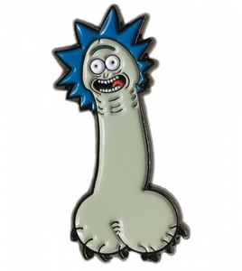 Rick and Morty Dick Rick Grey Enamel Pin
