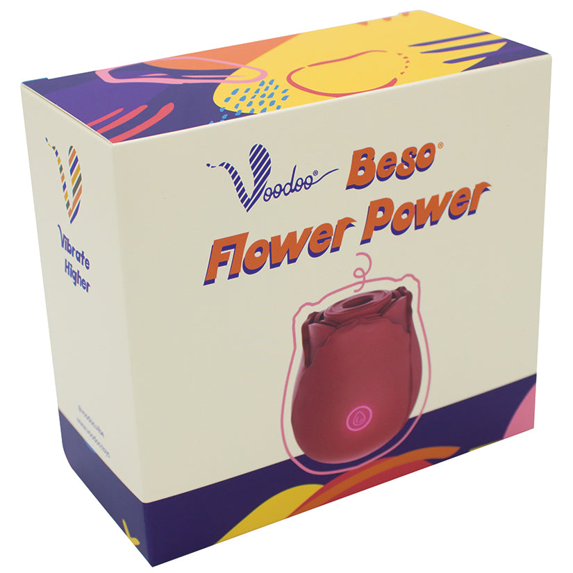Voodoo Beso Flower Power Rose Clit Suction Vibrator – The Pleasure Parlor