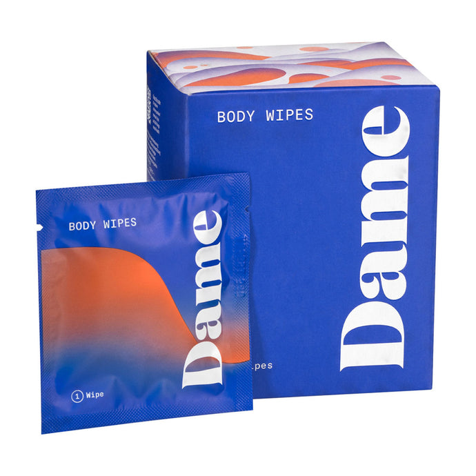 Dame Products Body Wipes - 15ct. Individually-Wrapped Towelettes