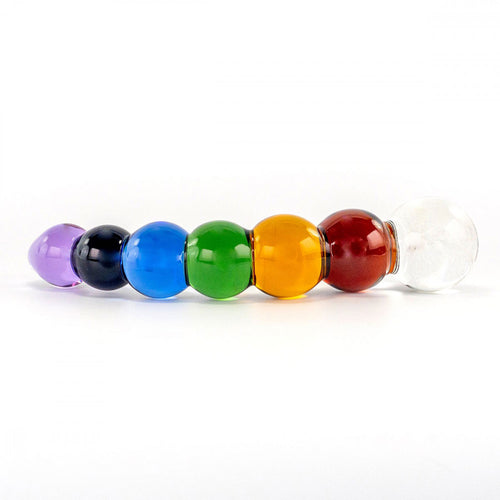 Crystal Delights Glass Rainbow Bubble Dil with Dichroic Bulb