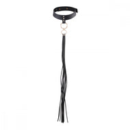 Bijoux Indiscrets Maze Tassel Choker - Vegan Leather