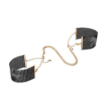 Bijoux Indiscrets Desir Metallique Mesh Handcuffs - Black