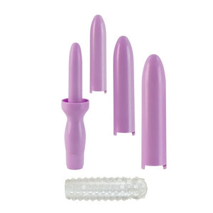 Vibrating 5-Piece Dilator Kit (4 Sizes + 1 Textured Pleasure Sleeve)