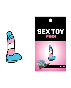 Trans Flag Dildo Sex Toy Enamel Pin by Wood Rocket The Pleasure Parlor Trans Flag Dildo Sex Toy Enamel Pin by Wood Rocket The Pleasure Parlor