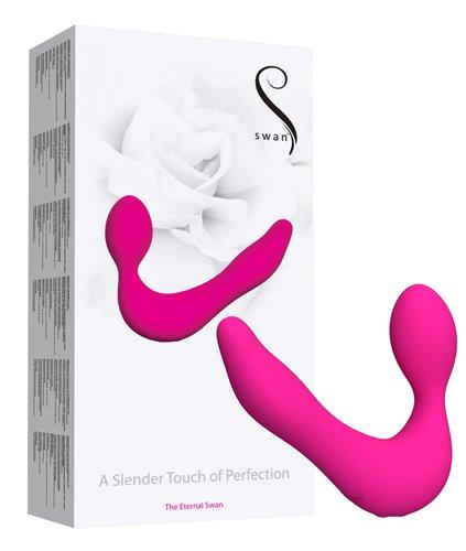 Eternal Swan Strapless Vibrating Strap On