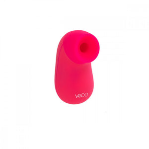 hot pink VeDo NAMI Rechargeable Silicone Sonic Vibrator angled front view
